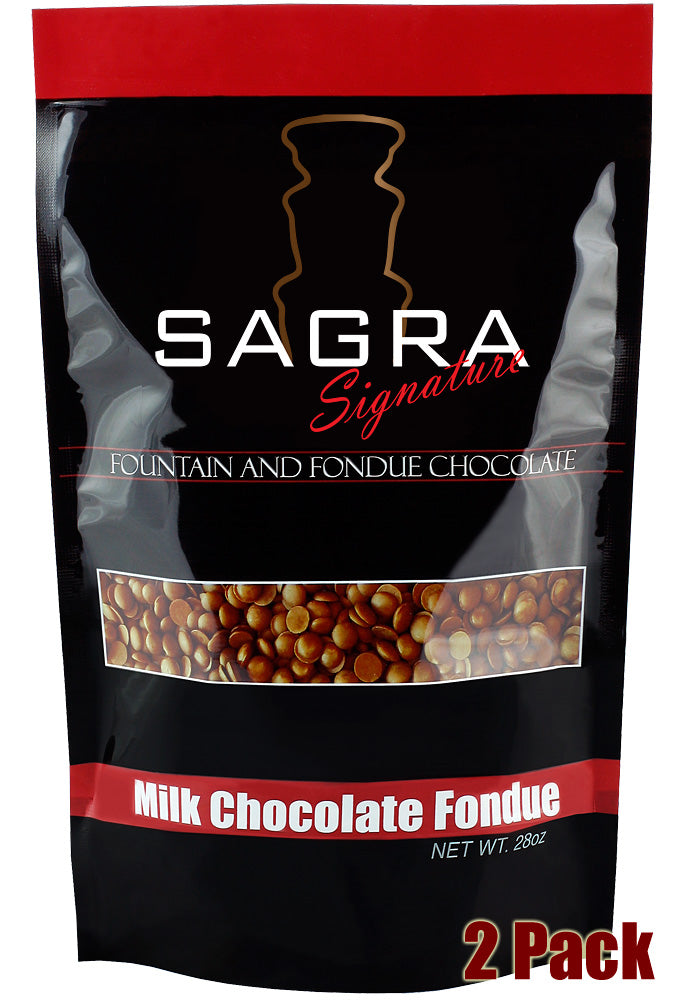Sagra Signature Milk Chocolate Fondue - 3.5 lbs.
